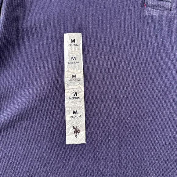 US Polo Assn Men’s Shirt navy Blue size M Blu Big Embroidered Pony 100% Cotton - Picture 4 of 10